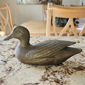 Brass Duck Sculpture